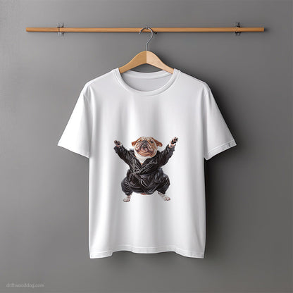 Bulldog Vibes to Techno T-Shirt – Unisex Tee for Dog Lovers