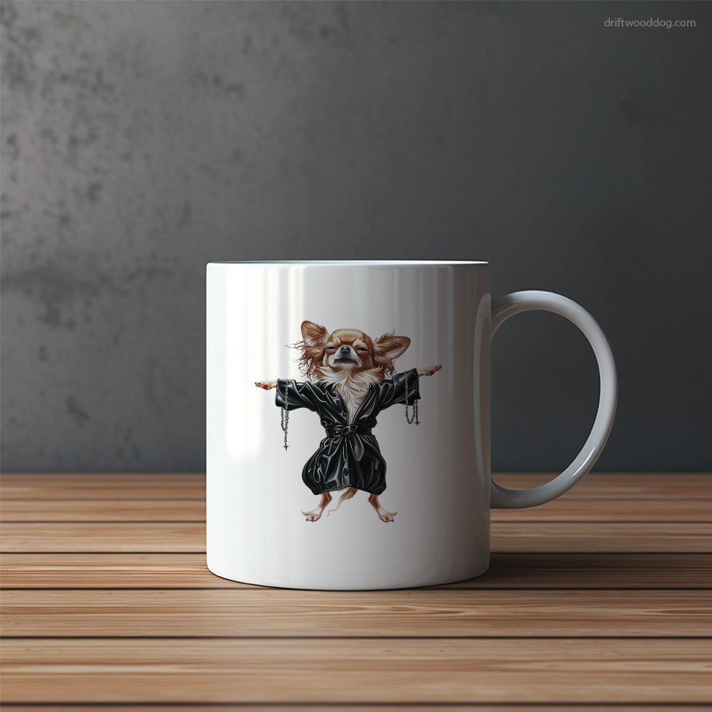 Chihuahua Vibes to Basslines Mug – Funny Dog Coffee Mugs | Quirky Canine Drinkware