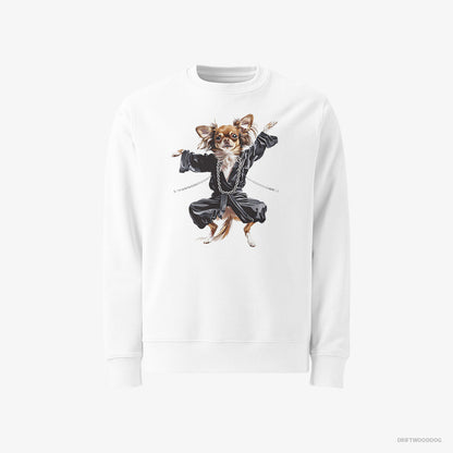 Chihuahua Raving in Black White Sweatshirt