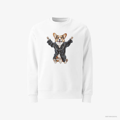 Corgi Pulsing in Black White Sweatshirt