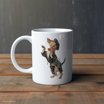 Dachshund Raving Under Chains Mug – Cute Dog-Themed Mugs | Perfect Gifts for Dog Lovers