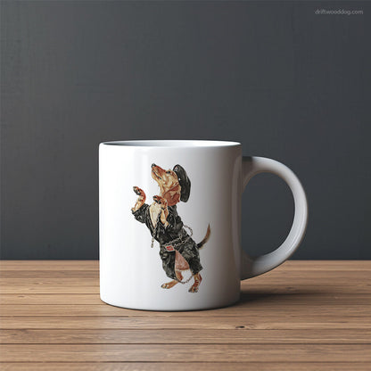 Dachshund Raving Under Chains Mug – Custom Dog Mugs | Personalized Pet Mugs