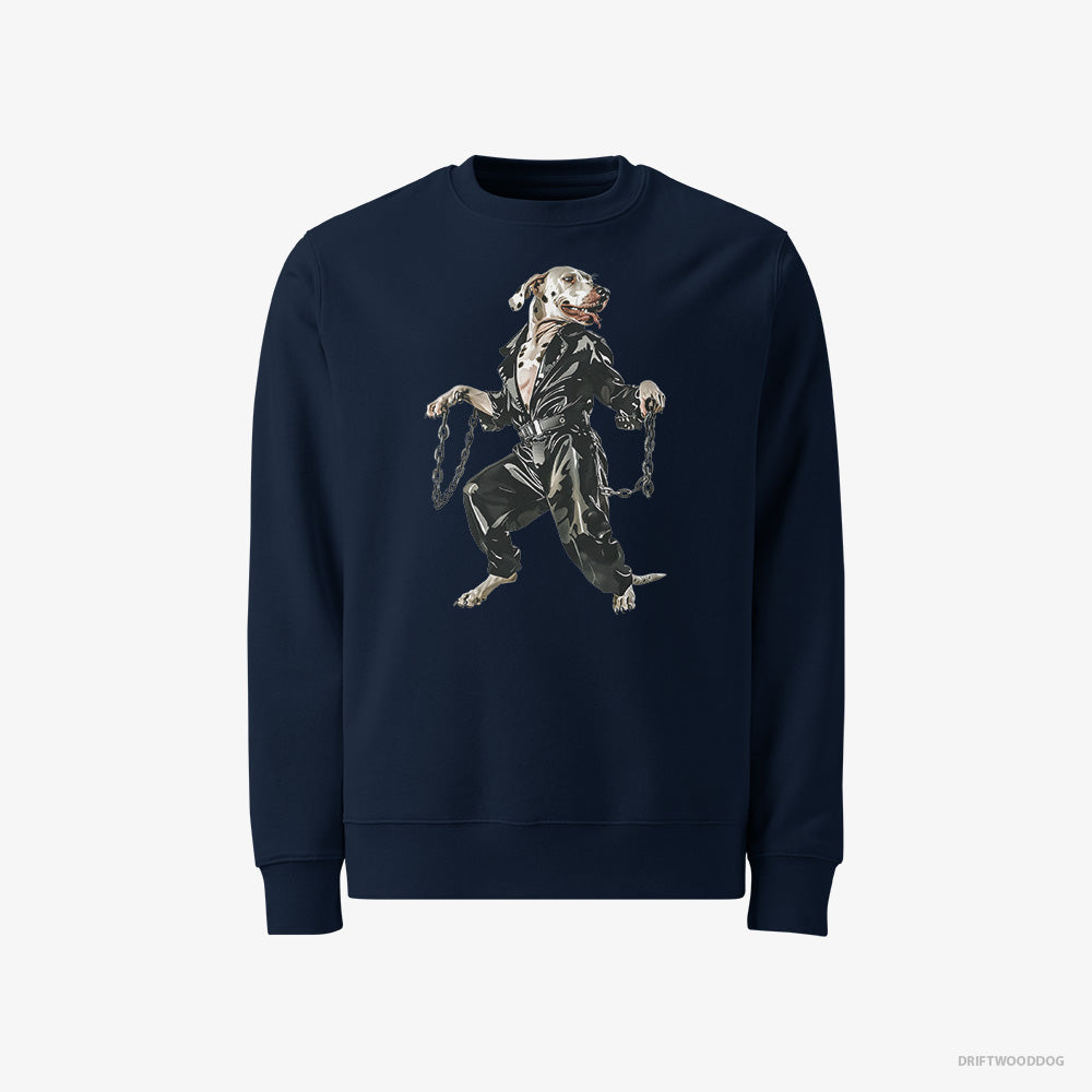 Dalmatian Vibes in Chains – Men's Sweatshirt Navy – Classic