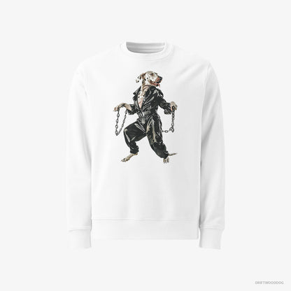 Dalmatian Vibes in Chains White Sweatshirt