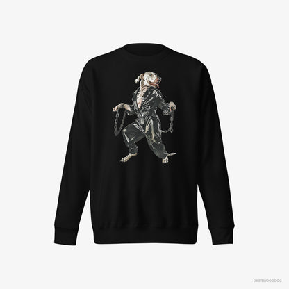 Dalmatian Vibes in Chains Black Sweatshirt