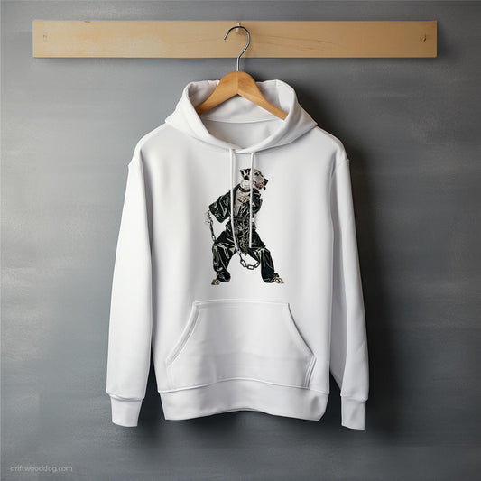 Dalmatian in a Bassline Frenzy Hoodie – Unisex Hoodie for Dog Lovers