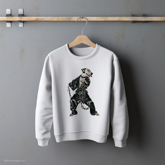 Dalmatian in a Bassline Frenzy Sweatshirt – Unisex Sweatshirt for Dog Lovers