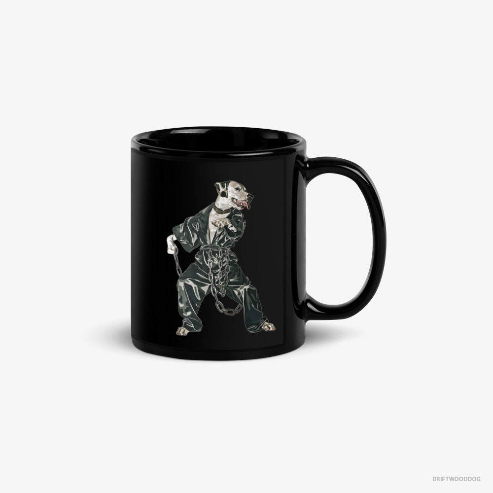 Dalmatian in a Bassline Frenzy – Mug Black – Classic