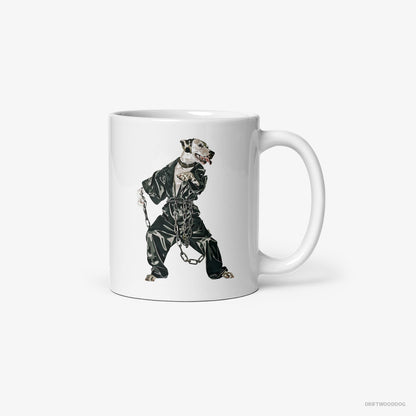 Dalmatian in a Bassline Frenzy White Mug