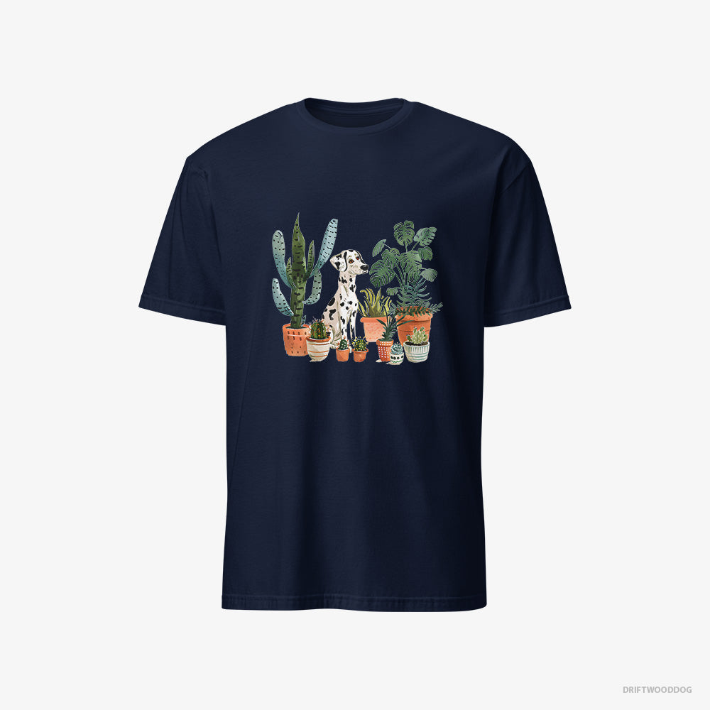 Dalmatian Caring for Plants – Women's T-Shirt Navy – Classic