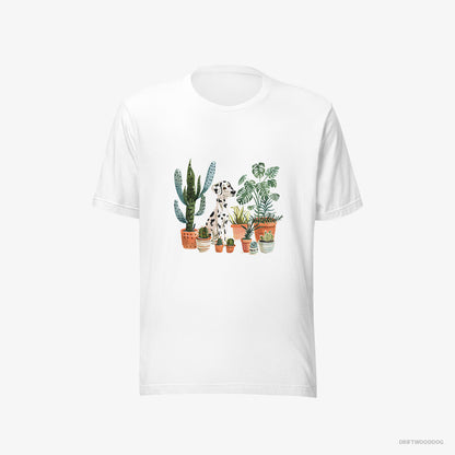 Dalmatian Caring for Plants White T-Shirt