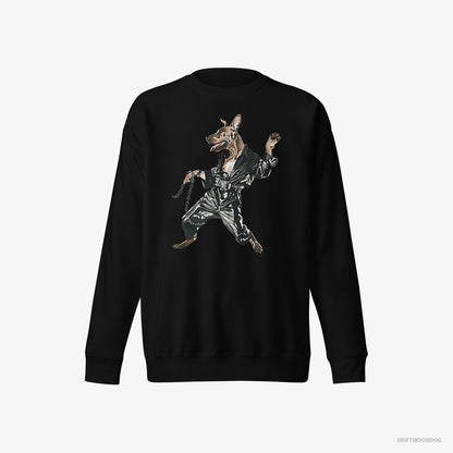 Dobermann Raving in Chains Black Sweatshirt