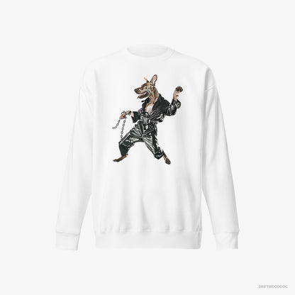 Dobermann Raving in Chains White Sweatshirt