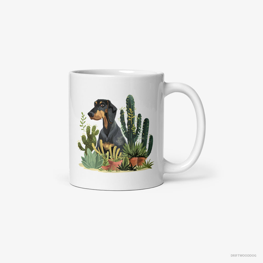 Dobermann Among Houseplants Classic Mug