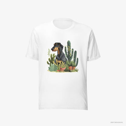 Dobermann Among Houseplants White T-Shirt