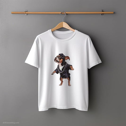 French Bulldog Vibes in Chains T-Shirt – Unisex Tee for Dog Lovers