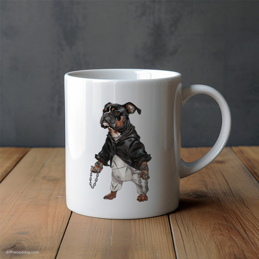 French Bulldog Raving in the Dark Mug – Unique Dog Cups | Dog-Themed Mugs