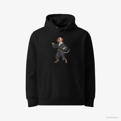 Labrador Retriever Raving to the Beat Black Hoodie