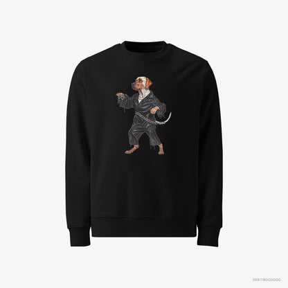 Labrador Retriever Raving to the Beat Black Sweatshirt