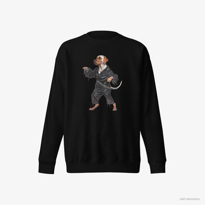 Labrador Retriever Raving to the Beat Black Sweatshirt