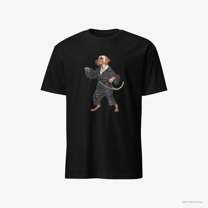 Labrador Retriever Raving to the Beat Black T-Shirt