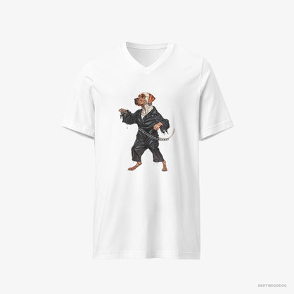 Labrador Retriever Raving to the Beat White T-Shirt