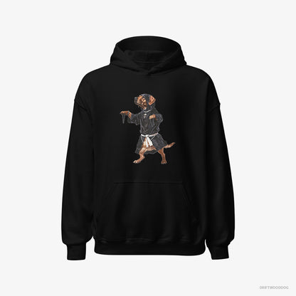 Labrador Retriever Grooving with Chains Black Hoodie