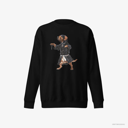 Labrador Retriever Grooving with Chains Black Sweatshirt