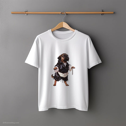 Pug Pulsing to Basslines T-Shirt – Unisex Tee for Dog Lovers