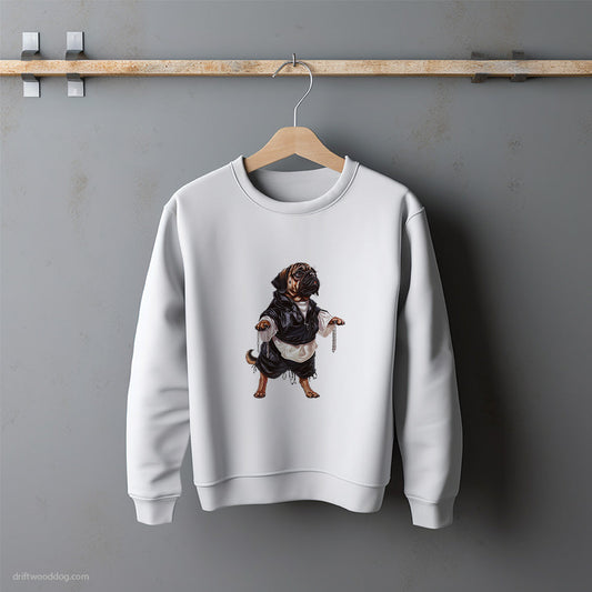 Pug Pulsing to Basslines Sweatshirt – Unisex Sweatshirt for Dog Lovers