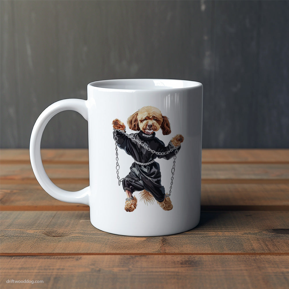 Poodle Raving to Techno Mug – Cute Dog-Themed Mugs | Perfect Gifts for Dog Lovers