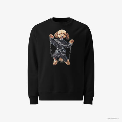 Poodle Raving to Techno Black Sweatshirt