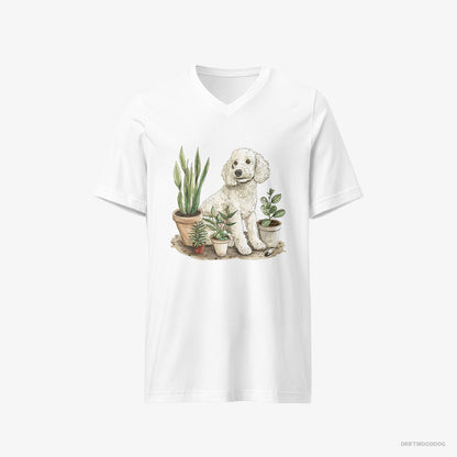 Poodle Among the Indoor Plants White T-Shirt