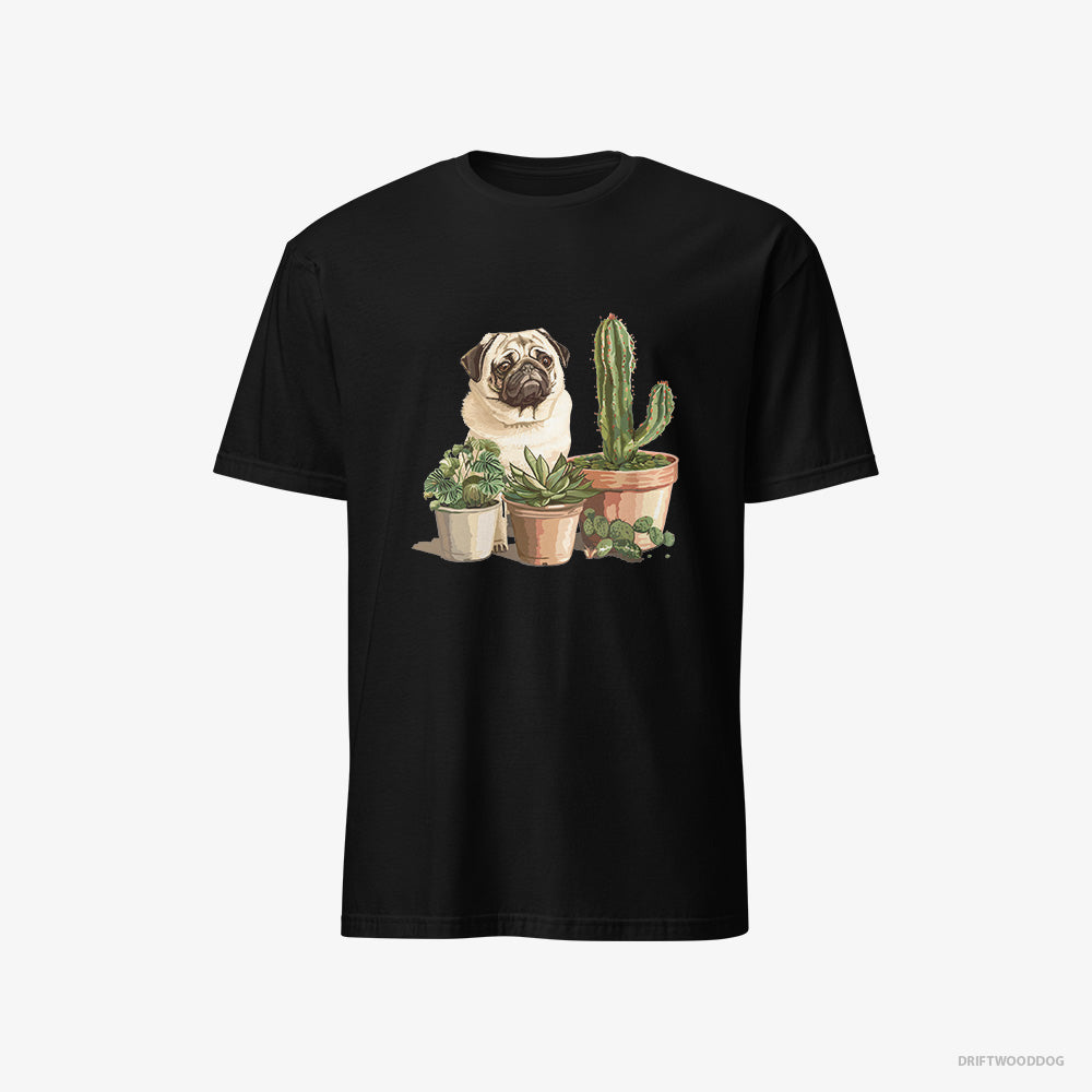 Pug Admiring the Succulents Classic T-Shirt