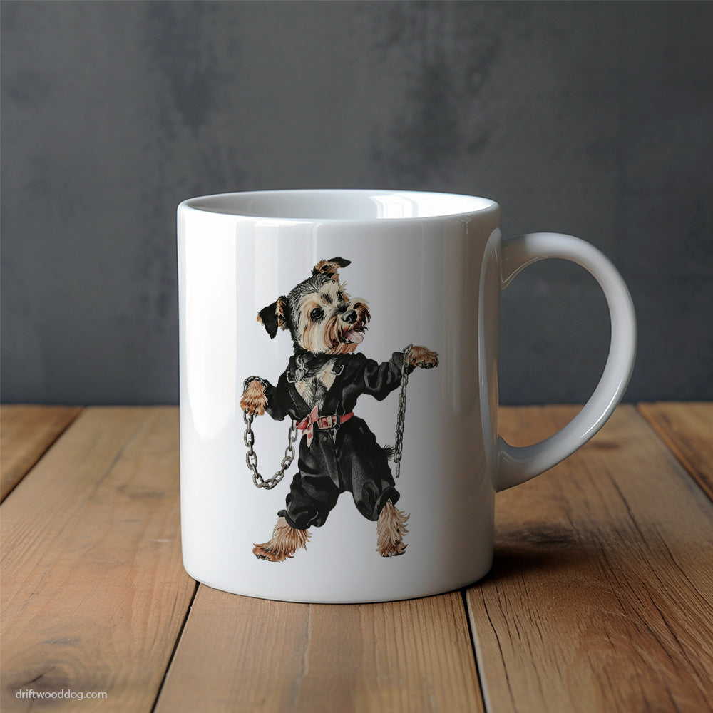 Yorkshire Terrier Vibes to Techno Mug – Unique Dog Cups | Dog-Themed Mugs