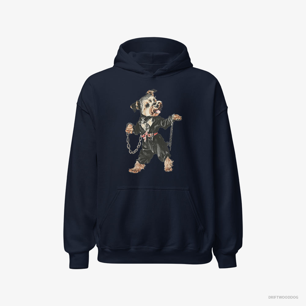 Yorkshire Terrier Vibes to Techno Classic Hoodie