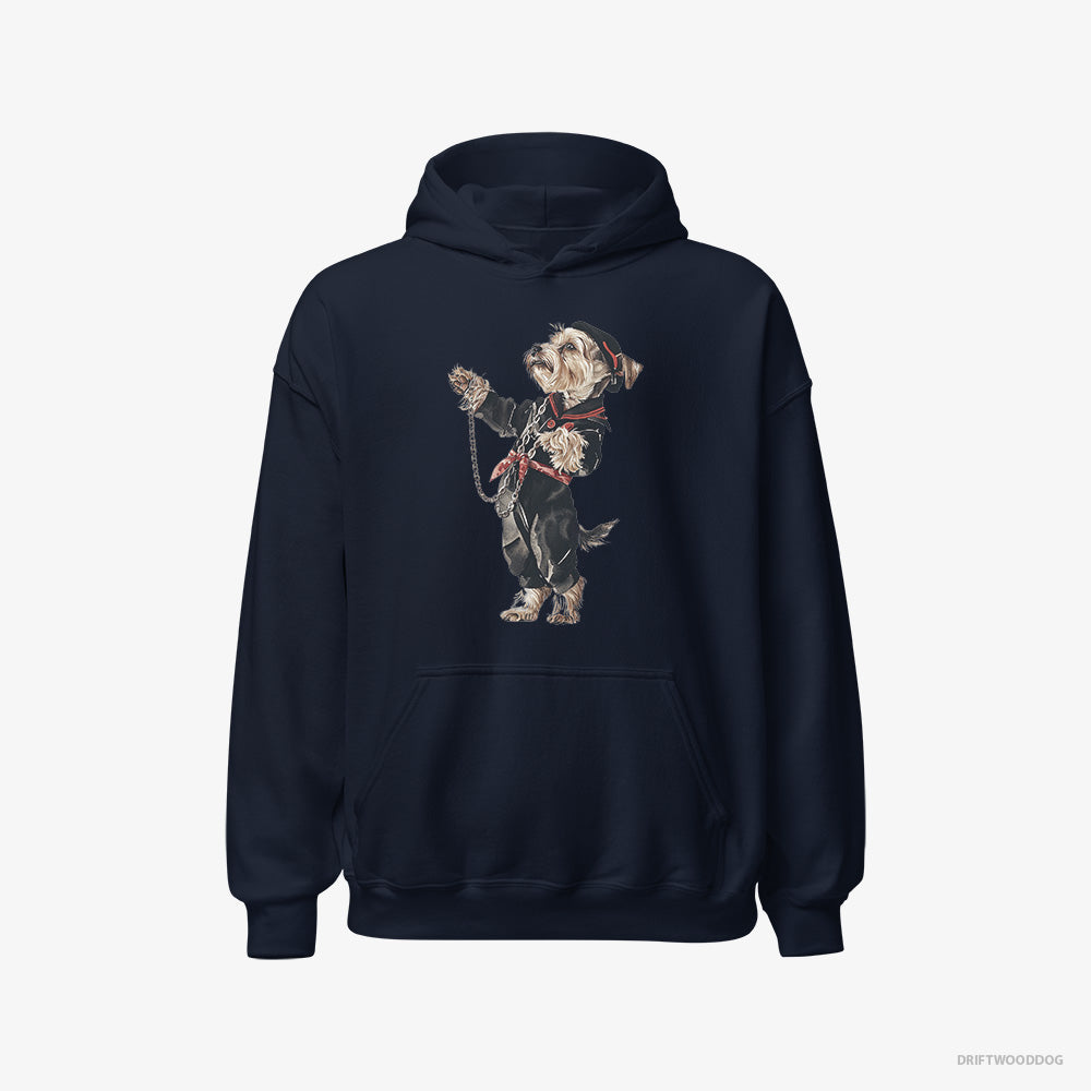 Yorkshire Terrier in a Techno Trance Classic Hoodie