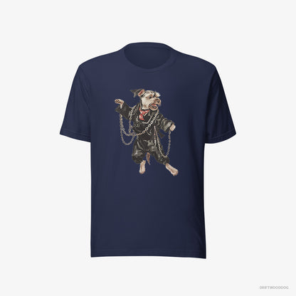 Yorkshire Terrier in a Techno Frenzy Navy T-Shirt