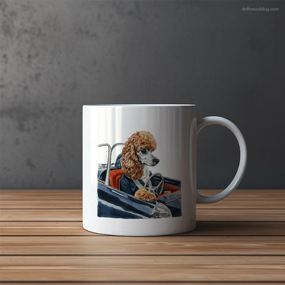 Poodle Speeding in a Vintage Coupe Mug – Funny Dog Coffee Mugs | Quirky Canine Drinkware