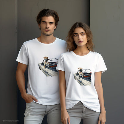 Labrador Retriever Riding in a Classic Car T-Shirt – Dog-Themed Gifts for Dog Lovers