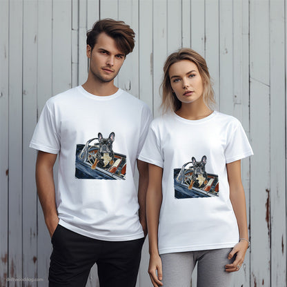 French Bulldog in a Vintage Roadster T-Shirt – Unique Dog T-Shirts for Pet Lovers