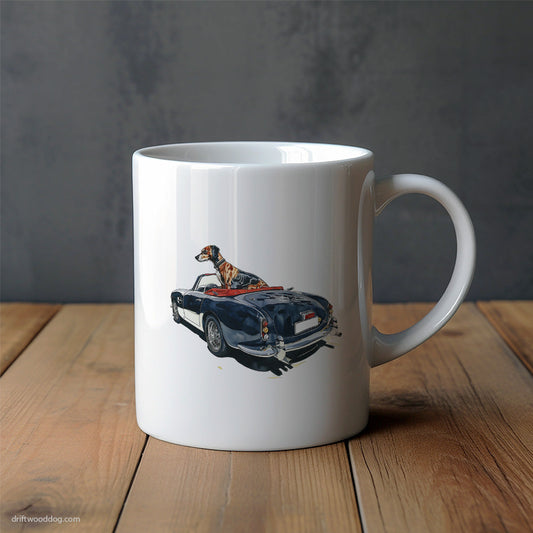 Dobermann in a Classic Convertible Mug – Unique Dog Cups | Dog-Themed Mugs