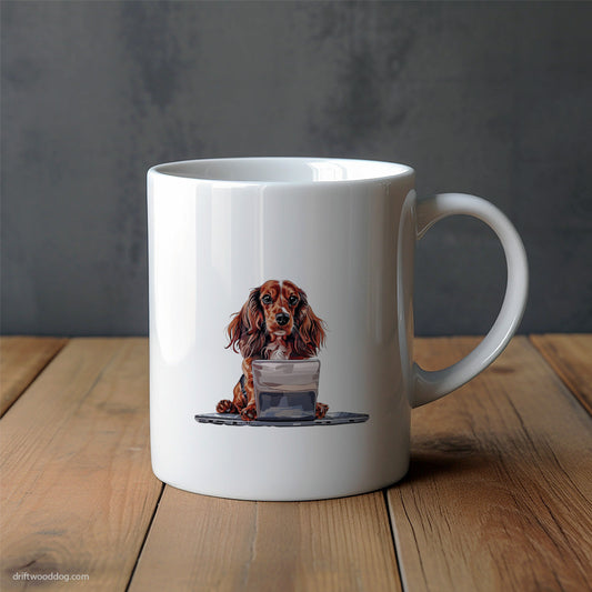 Dachshund Coding on a Computer Mug – Unique Dog Cups | Dog-Themed Mugs