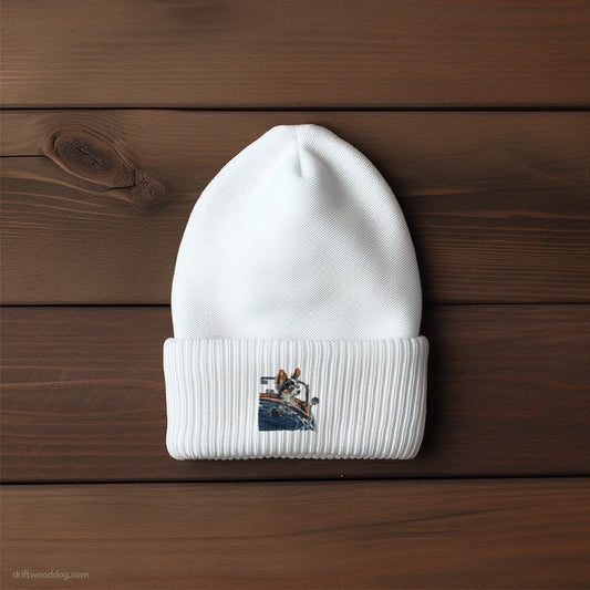 Chihuahua Enjoying a Convertible Ride Beanie – Unisex Beanie for Dog Lovers