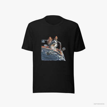 Chihuahua Enjoying a Convertible Ride Black T-Shirt