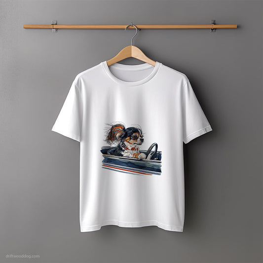 Chihuahua in a Classic Muscle Car T-Shirt – Unisex Tee for Dog Lovers