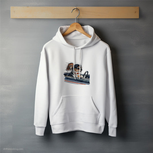 Chihuahua in a Classic Muscle Car Hoodie – Unisex Hoodie for Dog Lovers