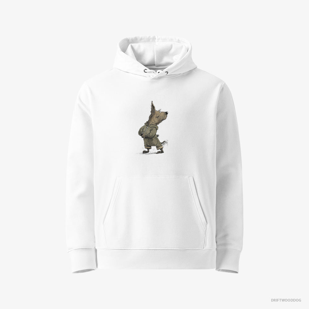 Yorkshire Terrier Hitting the Gym – Women's Hoodie White Eco – Eco-Friendly