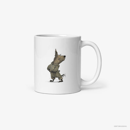 Yorkshire Terrier Hitting the Gym White Mug