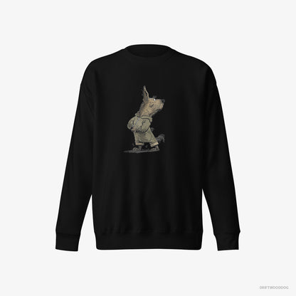 Yorkshire Terrier Hitting the Gym Black Sweatshirt